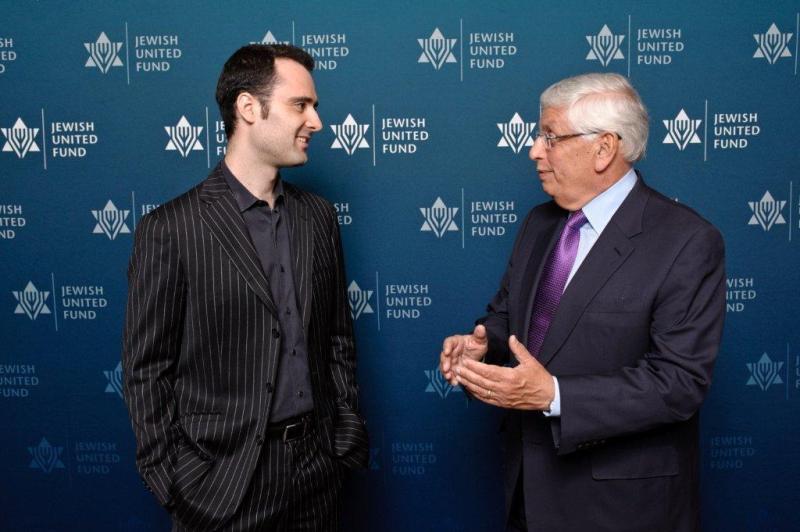 David Lisker with former NBA Commissioner, David Stern